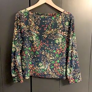Alice + Olivia Floral Swirl Printed Blouse